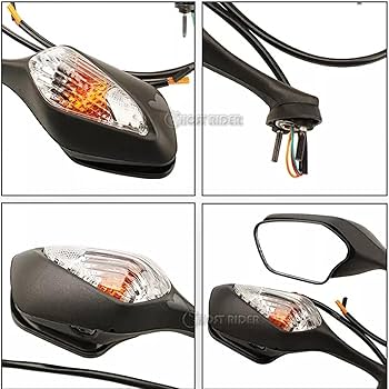 Amazon | バイク ウインカーミラー ミラー アメリカン